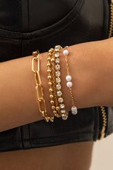 Simplicity Geometrische Armbänder mit geteilten Gelenken
